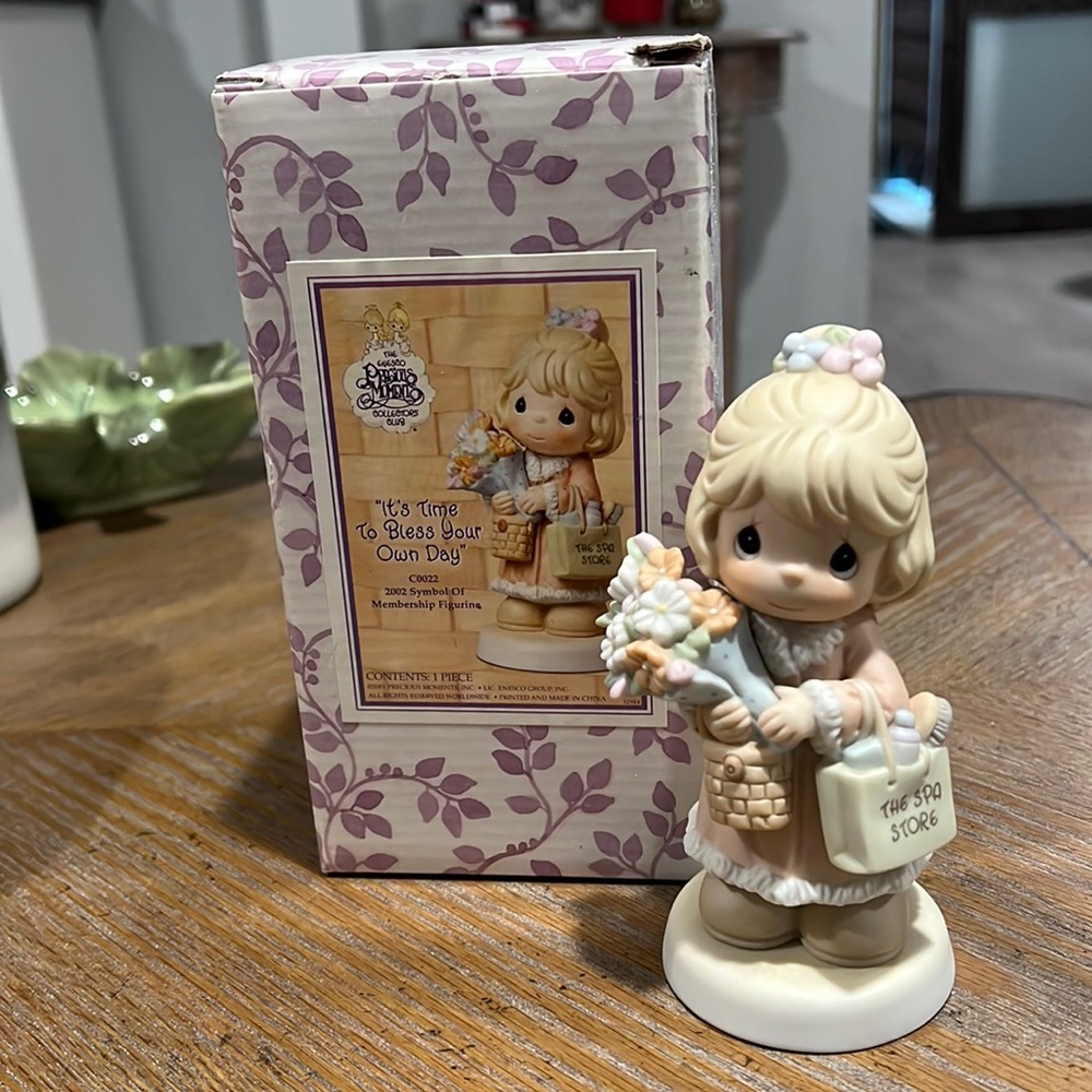 Precious Moments “It’s time to bless your own day” figurine